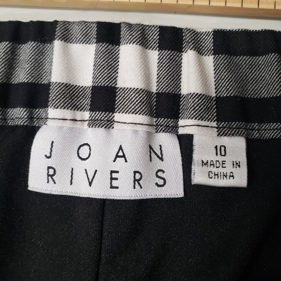 Vintage Y2K Plaid Pencil Skirt Womens Size 10 Black White Classic Office Preppy - Picture 4 of 7